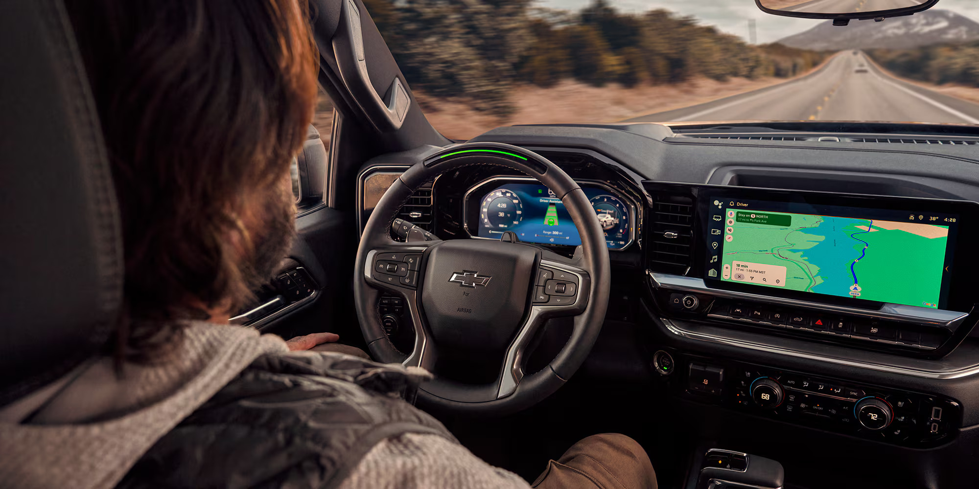 2026 Chevy Silverado 1500 Interior with a driver