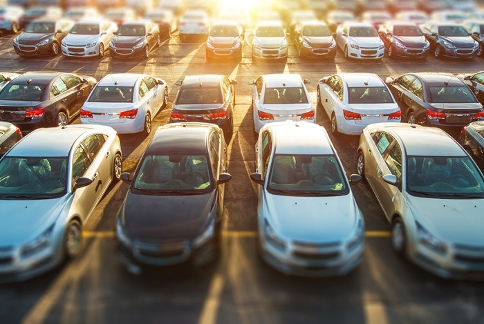 Rows of Used Cars