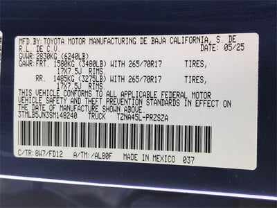 2025 Toyota TACOMA TRD OFFRD TRD Off-Road