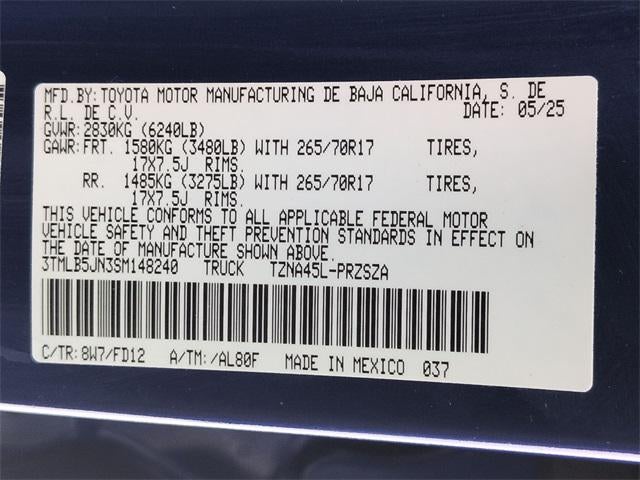 2025 Toyota TACOMA TRD OFFRD TRD Off-Road