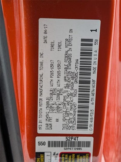 2017 Toyota TACOMA TRD SPORT SR5 V6