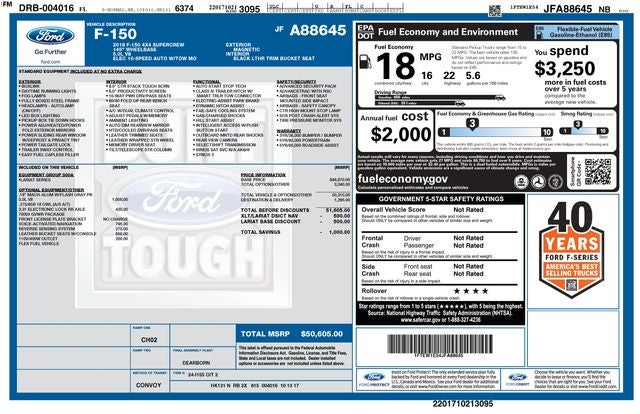 2018 Ford F-150 Lariat