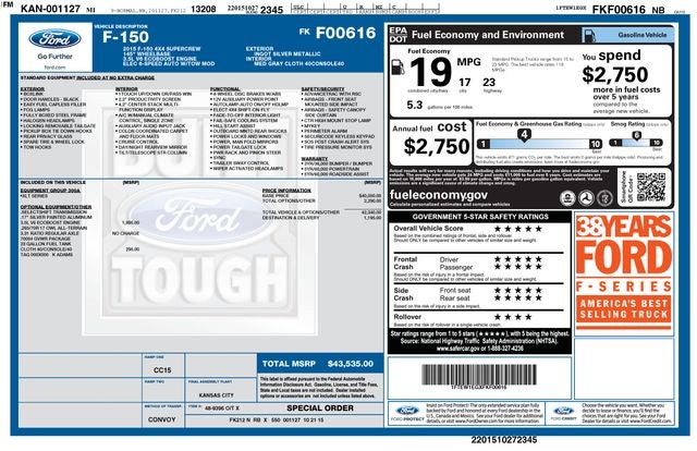 2015 Ford F-150 XLT