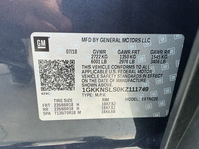 2019 GMC Acadia SLE-2
