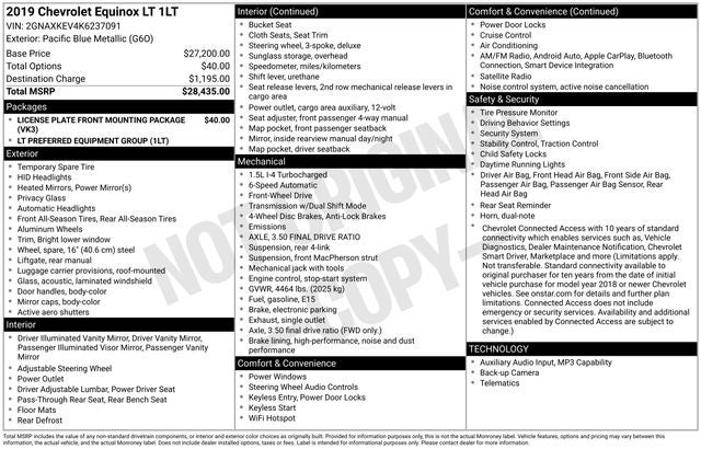 2019 Chevrolet Equinox LT
