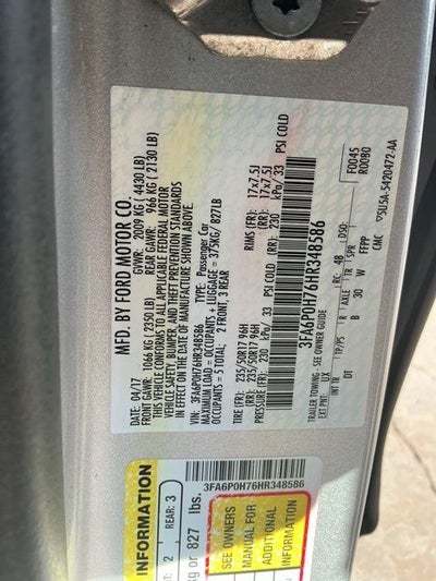 2017 Ford Fusion SE