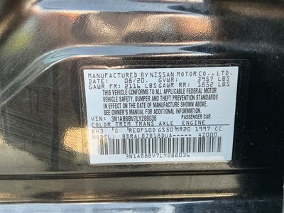 2020 Nissan Sentra S