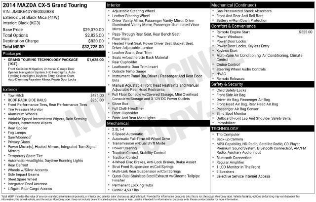 2014 Mazda Mazda CX-5 Grand Touring