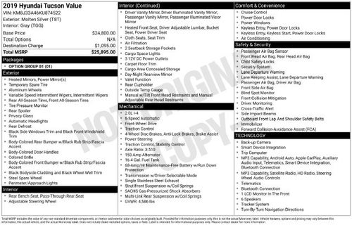 2019 Hyundai Tucson Value