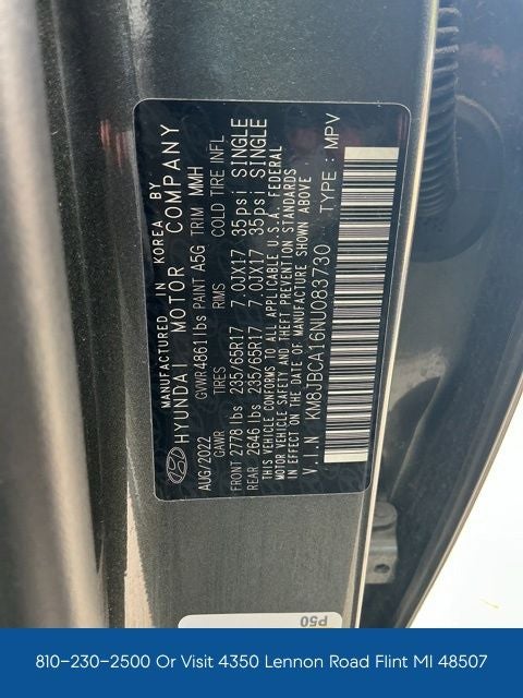 2022 Hyundai Tucson Hybrid Blue