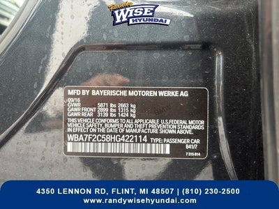 2017 BMW 7 Series 750i xDrive M-Sport