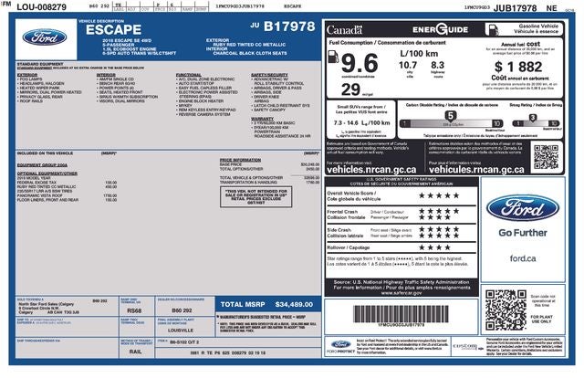 2018 Ford Escape SE