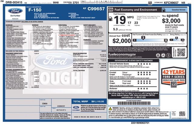 2019 Ford F-150 Lariat