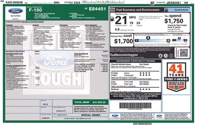 2018 Ford F-150 XLT