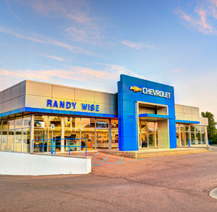 View of Randy Wise Chevrolet's Exterior as you're driving up to the entrance