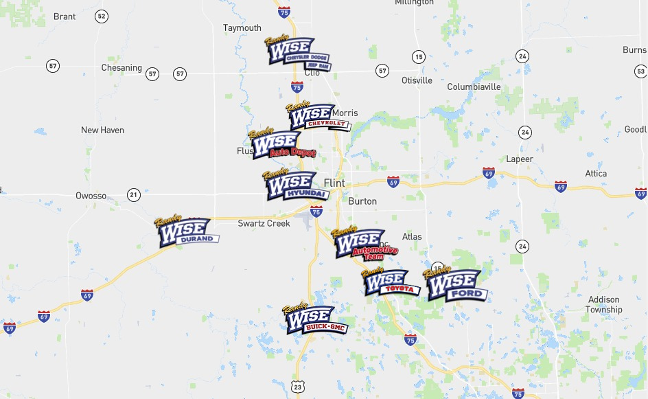 Randy Wise Chevrolet locations map